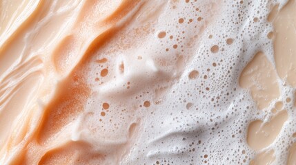 Poster - A close-up shot of a foamy wave crashing on the beach, perfect for travel or outdoor-themed projects