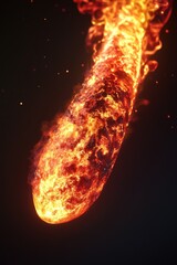 Poster - A massive ball of fire soaring through the sky