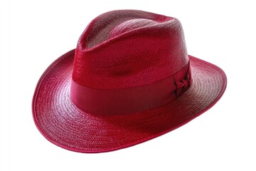 A single red hat sits on a clean white background