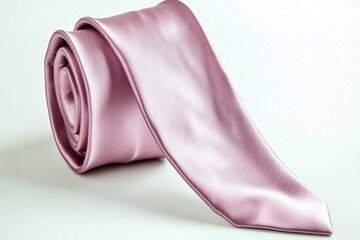 Poster - A close-up shot of a tie resting on a white surface, perfect for showcasing texture and patterns