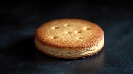 Poster - A close-up shot of a single cookie on a table