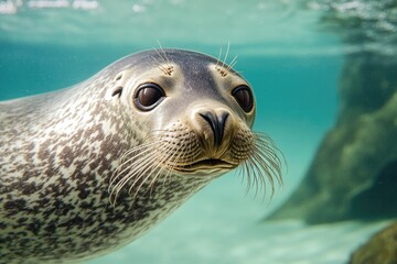 Aufkleber - A close-up of a seal in the natural habitat