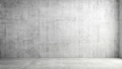 Poster - Minimalistic Empty Room with Concrete Wall and Floor