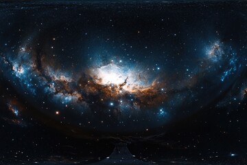 Wall Mural - a panoramic view of the milky way galaxy with a large number of stars. concept of vastness and wonde