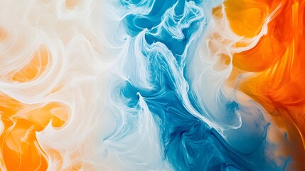 Aufkleber - Mesmerizing Fluid Swirls of Vibrant Colors and Dynamic Movements