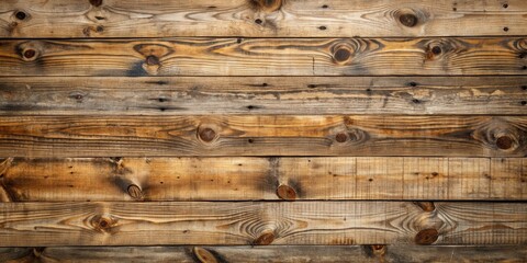 Poster - Rustic Wooden Plank Background with Natural Grain Patterns and Knots