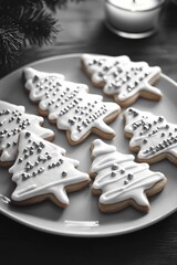 Wall Mural - Cookies on White Plate