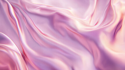 Wall Mural - Delicate pastel pink and lavender satin fabric with smooth flowing texture