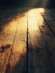 Wall Mural - Wooden Floor Close Up