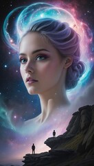 Wall Mural - Celebrating the Cosmos: A Graphic Tribute to World Photography Day