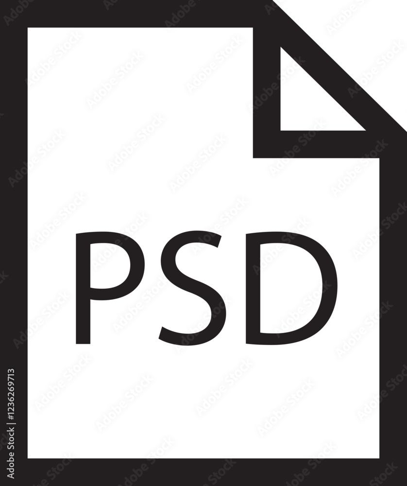 File Icon Format Of Document On Computer Outline Symbol PSD File Sign File icon format of document on computer outline symbol psd file sign