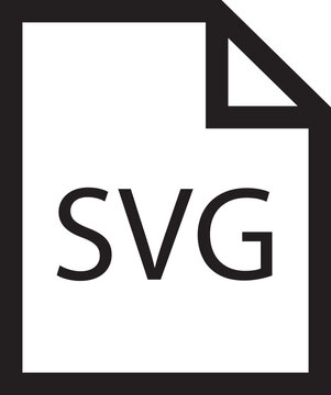 File icon. Format of document on computer outline symbol. SVG file sign. Audio extension graphic multimedia application software folder. Presentation audio design isolated on transparent background.