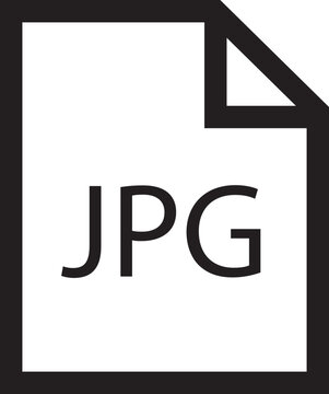 File icon. Format of document on computer outline symbol. JPG file sign. Audio extension graphic multimedia application software folder. Presentation audio design isolated on transparent background.