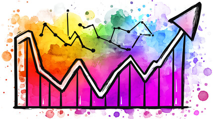 Poster - Data visualization trends business growth infographic colorful background creative concept visual representation