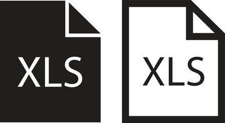 Poster - File icons set. Format of document on computer flat and line symbols. XLS file signs. Audio extension multimedia application software folder. Presentation designs isolated on transparent background.