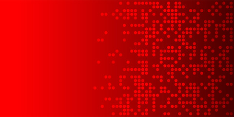 Poster - Abstract red gradient background with dots