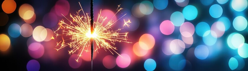 Aufkleber - A Dazzling Sparkle Illuminates the Darkness Creating an Enchanting Atmosphere Filled with Mystery and Intrigue Capturing the Essence of Nighttime Beauty