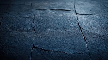 Leinwandbilder - Mysterious Dark Background Showcasing Cracked Concrete Textures Evoking Urban Decay and Gritty Aesthetics in a Stark and Atmospheric Setting