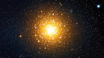 Wall Mural - Globular cluster expanding in the universe