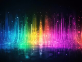 Poster - Vibrant Colorful Lights Creating a Dynamic Abstract Wallpaper with a Playful and Energetic Mood Perfect for Modern Art and Design Enthusiasts Everywhere