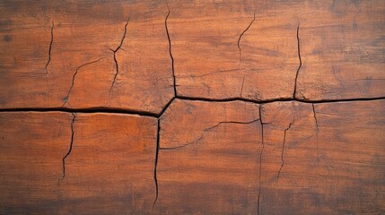 Aufkleber - Intricate Cracked Wood Texture Background Highlighting Natural Patterns and Organic Beauty in Earthy Tones Ideal for Artistic and Rustic Designs