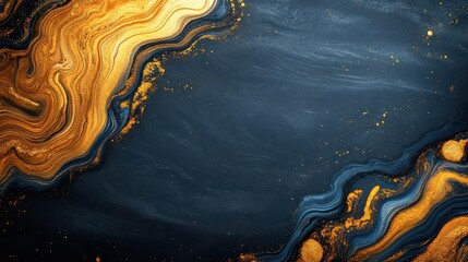 Aufkleber - Elegant Black and Gold Marble Background Showcasing Rich Textures and Luxurious Design Elements Ideal for Sophisticated and Stylish Visual Presentations