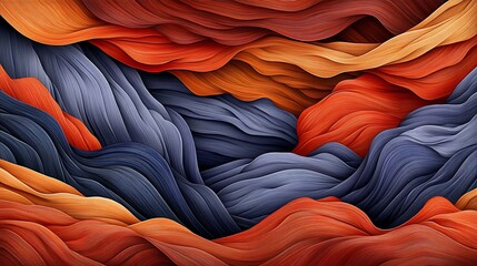 Poster - Abstract swirling landscape digital art background