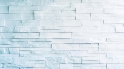 Poster - Minimalist Interior Design Featuring a White Wall and Vibrant Blue Background Creating a Calm and Contemporary Atmosphere in a Modern Space