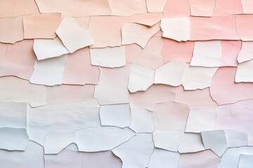Fototapete - A Close-Up View of a Wall Featuring Torn Paper Layers Revealing Textured Surfaces and Faded Colors Evoking an Artistic and Urban Aesthetic Vibe