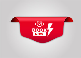 Wall Mural - sale banner red flat sale banner for book now poster and banner