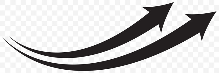 Poster - a long black curved arrow. Curve arrow icon. Curved arrow right direction vector icon. Black rounded arrow. Vector illustration. Eps 10.