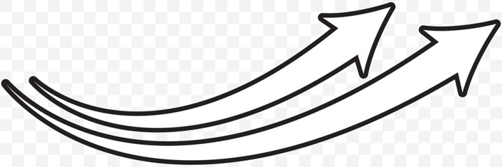 Poster - a long black curved arrow. Curve arrow icon. Curved arrow right direction vector icon. Black rounded arrow. Vector illustration. Eps 10.