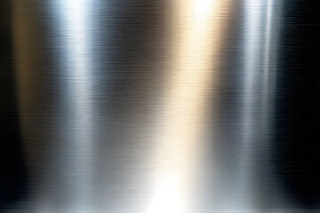 Stainless steel texture background. Shiny surface of metal sheet.