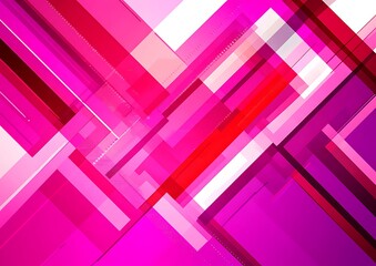 Wall Mural - Pink abstract shapes design, website background