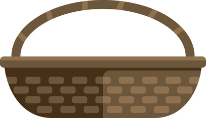 Poster - This empty wicker basket is waiting to be filled with your favorite things