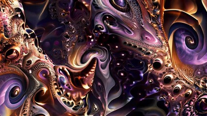Poster - Discover stunning and captivating fractals that feature intricate spiral designs along with vibrant, lively colors
