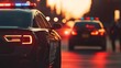 © Qwerty Iupac - City Police Chase Sunset Emergency Response