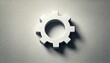 © Michael - Single gear symbol representing machinery, sleek and minimalist design