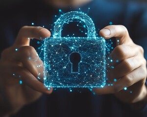 Leinwandbilder - Cybersecurity concept