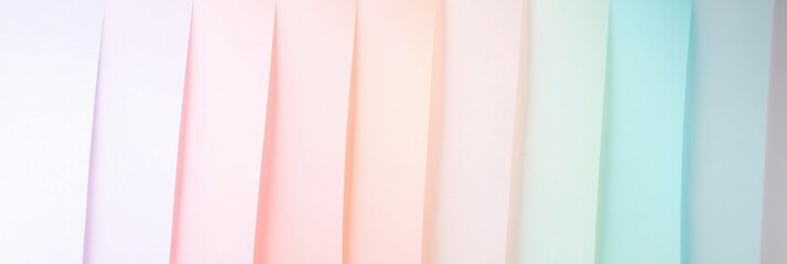 Poster - Exploring the tranquil beauty of pastel tones in a minimalistic design featuring abstract shapes