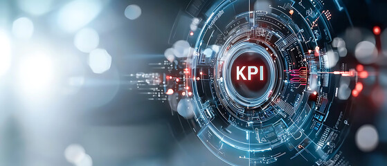 Poster - Analyzing key performance indicators in business digital environment data visualization corporate insights