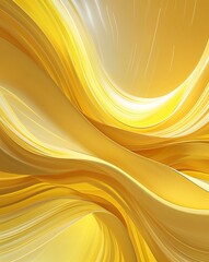 Aufkleber - Bright yellow with soft flowing curves and light streaks abstract summer concept background