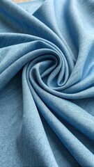 Poster - A blue fabric with a shiny texture