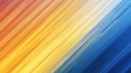 Poster - Abstract diagonal lines in warm and cool colors.