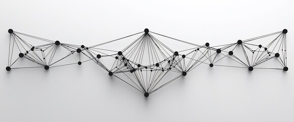 Poster - Abstract network connection structure.