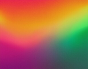 Wall Mural - abstract gradient grainy background magenta orange green colors for design