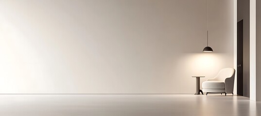Poster - a clean, modern office with a large empty wall