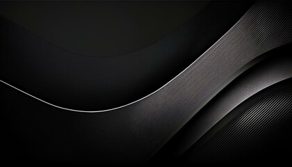 Wall Mural - elegant black abstract background with subtle gradients for clean and professional compositions