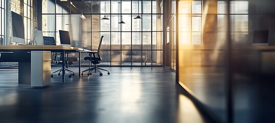 Poster - Minimalist Office Space with Organized Desk and Modern Aesthetic