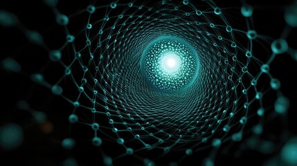 Poster - Exploring virtual dimensions 3d network visualization digital space abstract concept immersive environment futuristic perspective